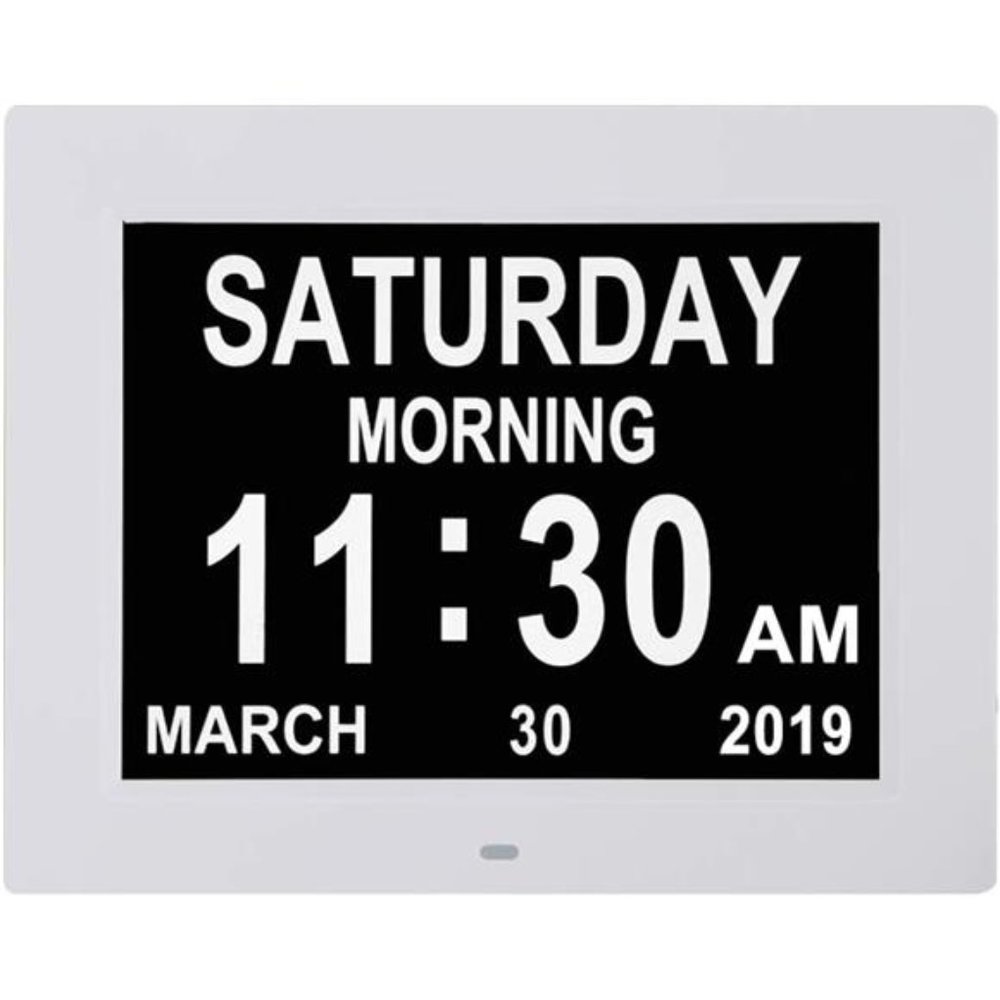 Digital Clock with Date and Day of Week,Digital Clock Large Display Large Number
